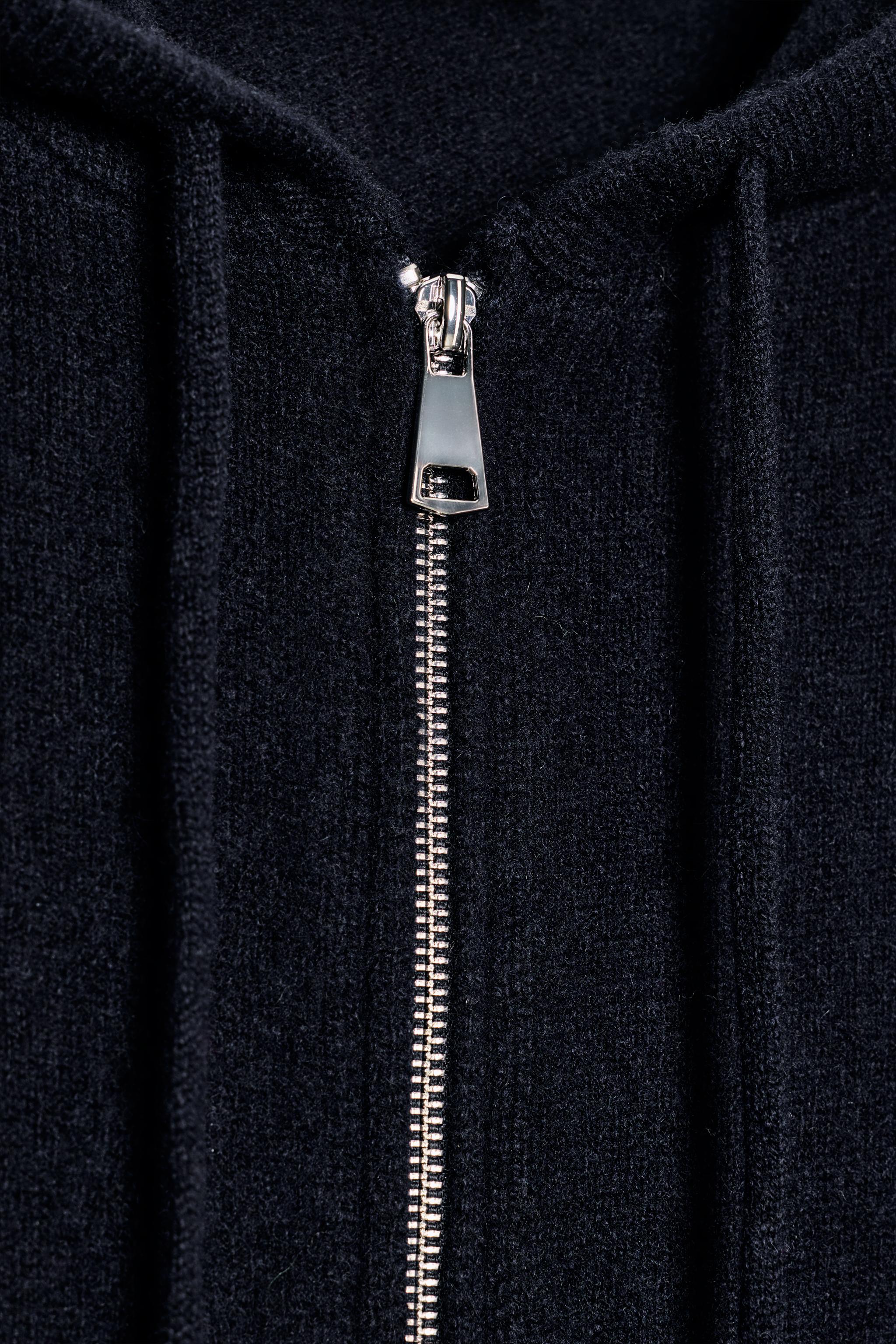 100% WOOL HOODIE SWEATSHIRT